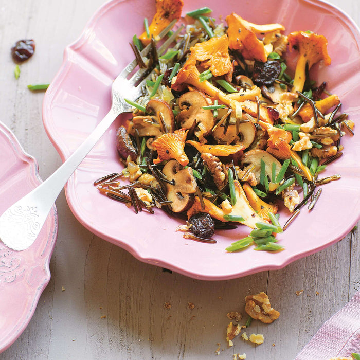 Wildreis-Pilz-Salat