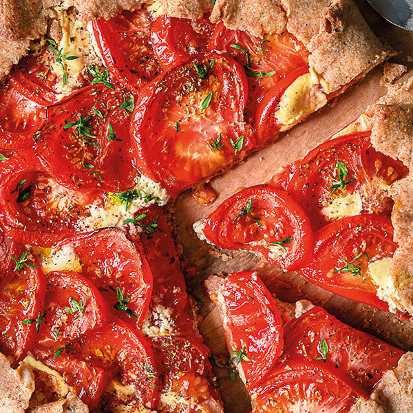 Tomatengalette mit Kräuterfrischkäse