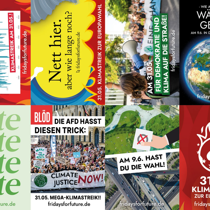 Klimastreik zur EU-Wahl am 31. Mai 2024