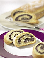 Mohnstollen gerollt