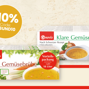 -10% auf das gesamte Sortiment von Cenovis und granoVita. Code: GESUND10