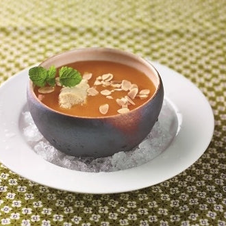 Aprikosensuppe mit Quarkklößchen