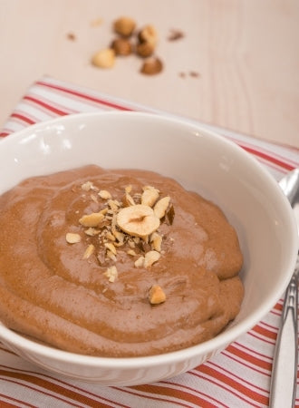 Braunhirse-Schokoladen-Pudding