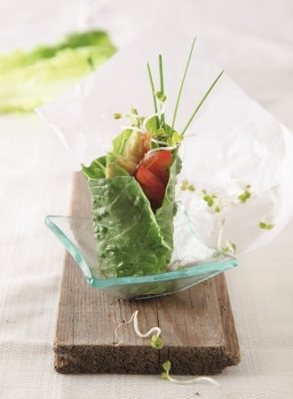Weißkohl-Wraps