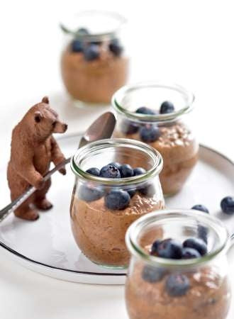 Haselnussiger Choco-Chia-Pudding