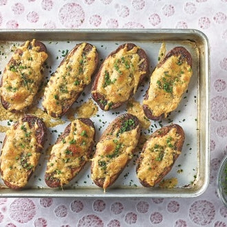 Käse-Mohn-Kartoffeln