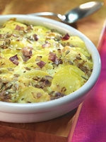 Kartoffel-Quark-Auflauf mit Sonnenblumenkernen