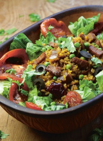 Mexican Magic Rice mit würzigem Seitan