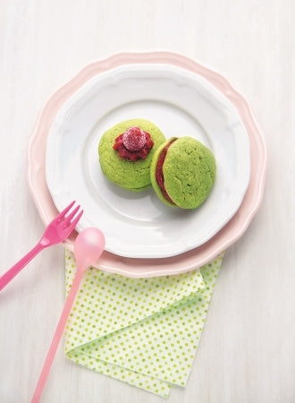 Matcha-Himbeer-Whoopies