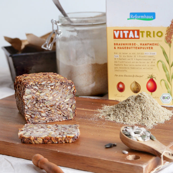 Glutenfreies Vital-Eiweißbrot