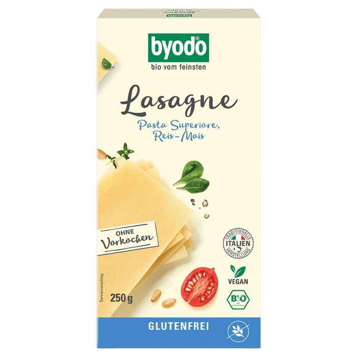 Byodo - Lasagne, Reis-Mais bio, 250g