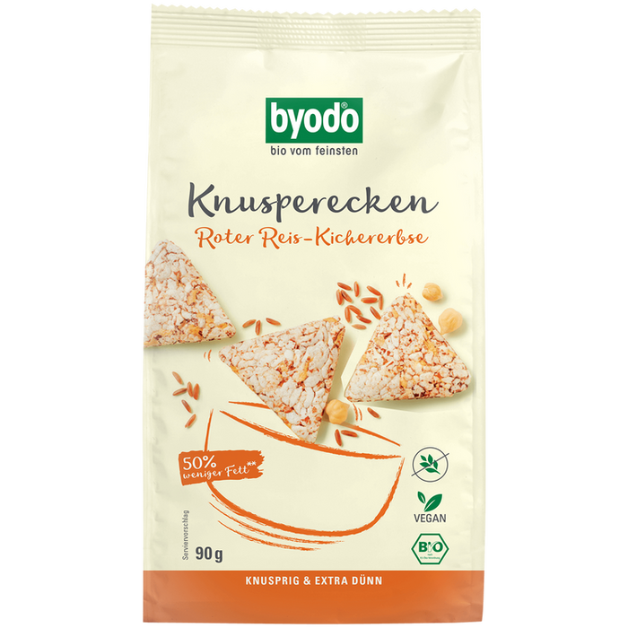 Byodo - Knusperecken Roter Reis-Kichererbse, 90g