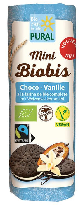 Pural - Mini Biobis Choco Vanille Vegan, Palmölfrei, 85g