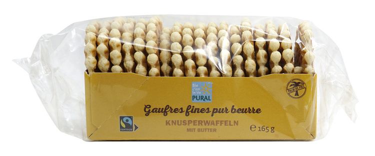 Pural - Knusperwaffeln mit Butter, bio 165g