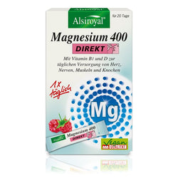 Alsiroyal - Magnesium 400 Direkt Himbeere 20 Stk,