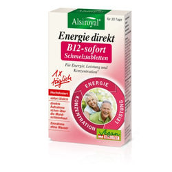 Alsiroyal - Energie direkt B12 Sofort-Schmelztabletten, 30 Stück