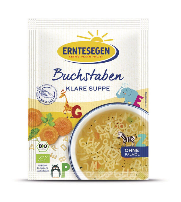 Erntesegen - Buchstaben Klare Suppe Bio, 42g