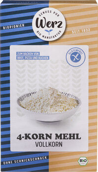 Werz - 4-Korn Mehl, glutenfrei bio 1000g