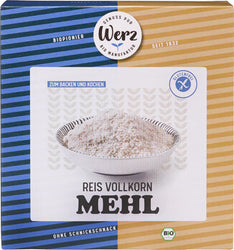 Werz - Reis Vollkorn Mehl glutenfrei, bio 1000g