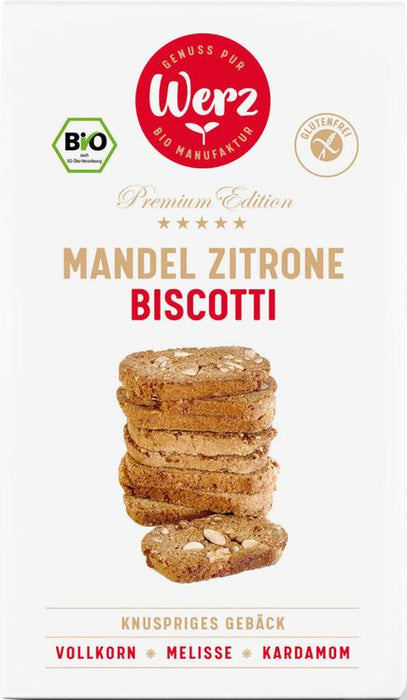 Werz - Mandel Zitrone Biscotti glutenfrei bio, 200g