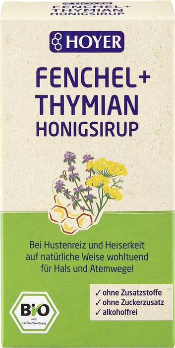 HOYER - Fenchel + Thymian Honigsirup, 250g