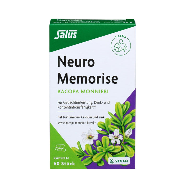 Salus - Neuro Memorise Bacopa monnieri Kps 60 Kps, 26g