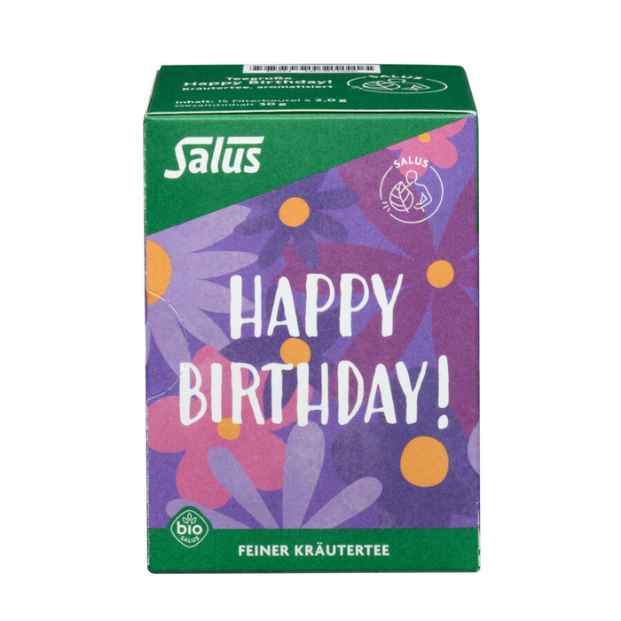 Salus - Teegrüße Happy Birthday! Kräutertee bio 15FB, 30g