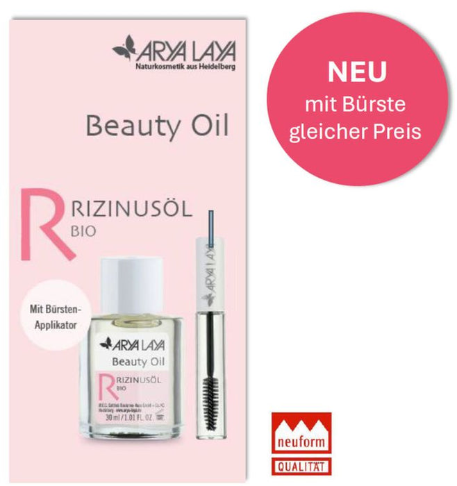 ARYA LAYA - Beauty Oil Rizinusöl bio mit Bürsten-Applikator, 30ml