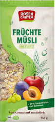 Rosengarten - Früchte-Müsli ungesüßt, 750g