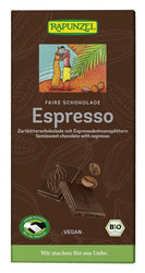Rapunzel - Zartbitter Schokolade 51% Kakao mit Espressobohn, 80g