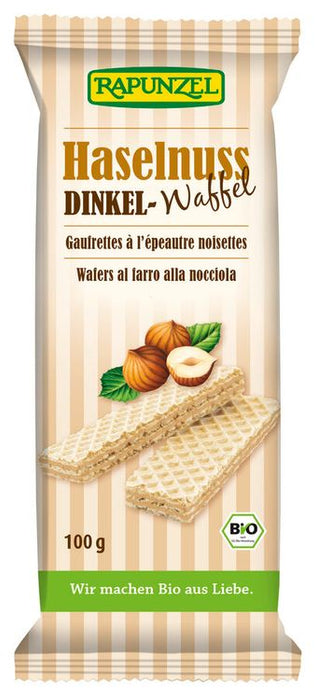 Rapunzel - Dinkel-Waffeln Haselnuss bio, 100g
