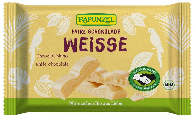 Rapunzel - Weisse Schokolade HIH, bio, 100g