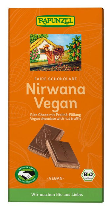 Rapunzel - Nirwana Vegan Schokolade mit Praliné-Füllung bio 100g