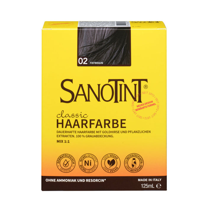 Sanotint - Haarfarbe 2 Tiefbraun 125ml