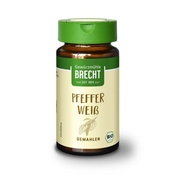 Brecht - Pfeffer weiß gemahlen bio im Glas 35g
