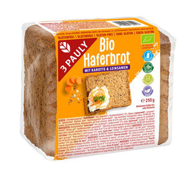 3PAULY - Haferbrot Karotte/Leinsamen bio, 250g