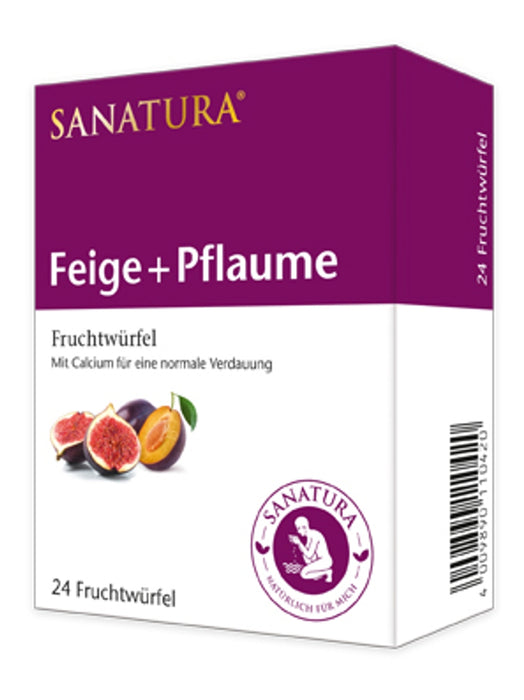 Sanatura - Fruit Cubes Feige-Pflaume, 24 Stk.