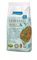 Reformhaus -  Leinsaat, braun, geschrotet 200g