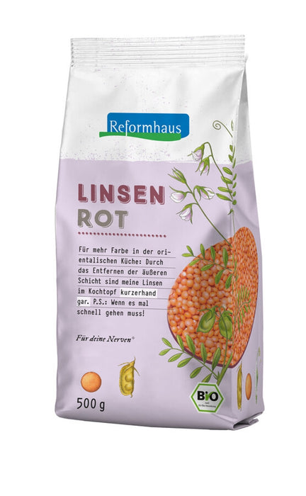 Reformhaus - Linsen rot ganz bio, 500g