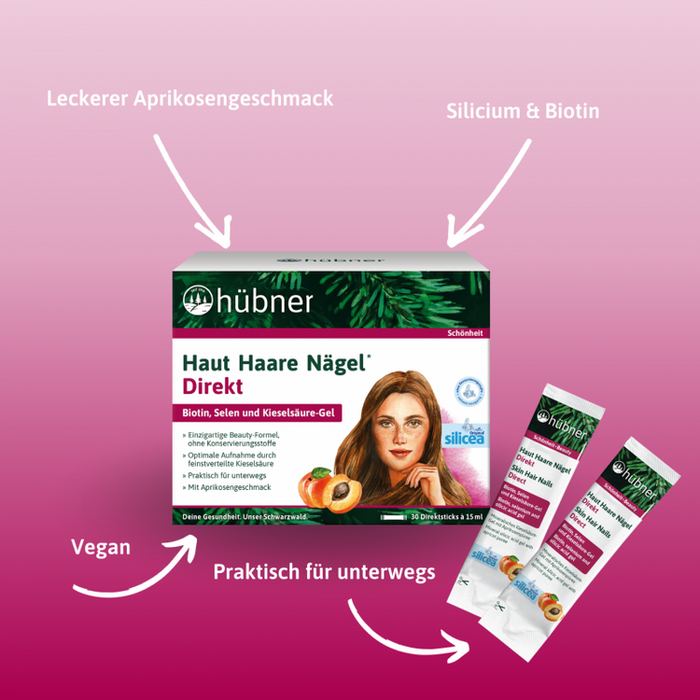 Hübner - Haut Haare Nägel Direkt Aprikose 30 Direktsticks à 15ml