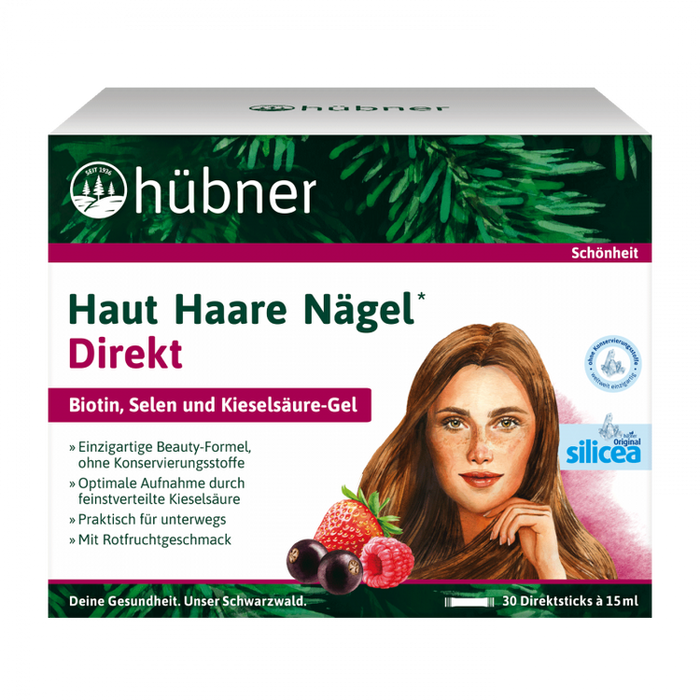 Hübner - Haut Haare Nägel Direkt Rotfrucht 30 Direktsticks à 15ml