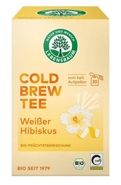 Lebensbaum - Cold Brew Tee Weißer Hibiskus bio, 20 Teebeutel