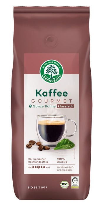 Lebensbaum - Kaffee Gourmet, klassisch bio, ganze Bohne, 1000g