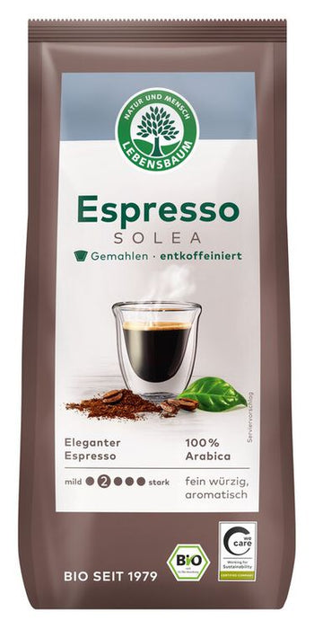 Lebensbaum - Espresso Solea®, entkoffeiniert, gemahlen, 250g