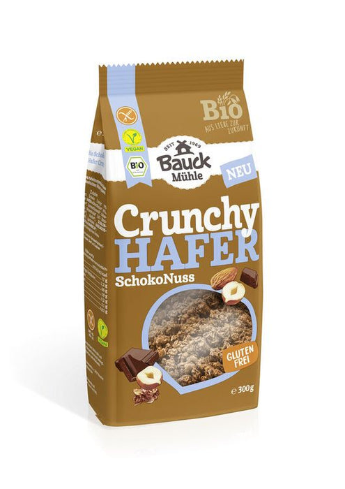 Bauck - Hafer Crunchy Schoko Nuss Bio glutenfrei, 300g