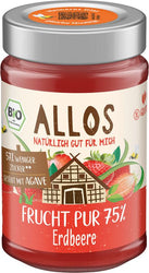 Allos - Frucht Pur 75% Erdbeere, 200g