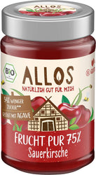 Allos - Frucht Pur 75% Sauerkirsche bio, 200g
