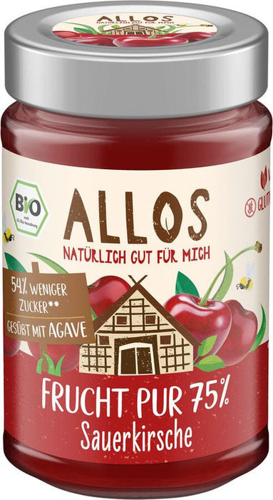 Allos - Frucht Pur 75% Sauerkirsche bio, 200g