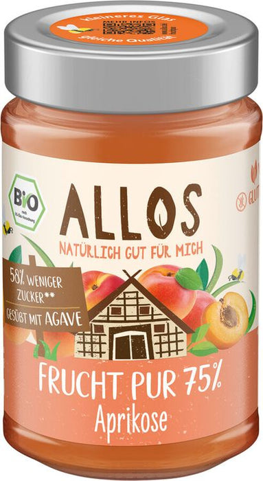 Allos - Frucht Pur 75% Aprikose, 200g