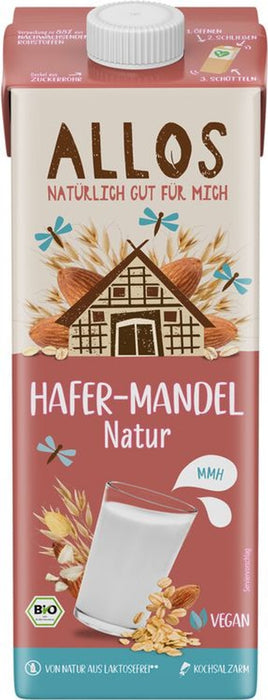Allos - Hafer Mandel Drink Ungesüßt bio 1L